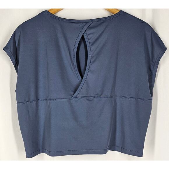 KYODAN WOMEN'S BLUE ARIA CREWNECK TOP (PETITE SMALL) STYLISH & COMFORTABLE - Picture 2 of 10